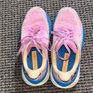 Hoka Vibrant Pink and Blue Sneakers